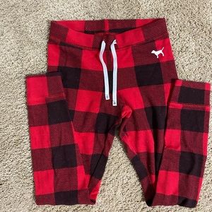 Flannel tight joggers